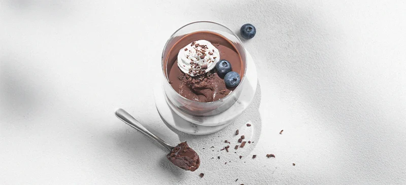 High-protein pudding