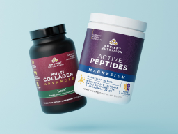 Two ancient nutrition items on a blue background