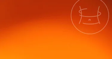 healthy weight loss icon on an orange background