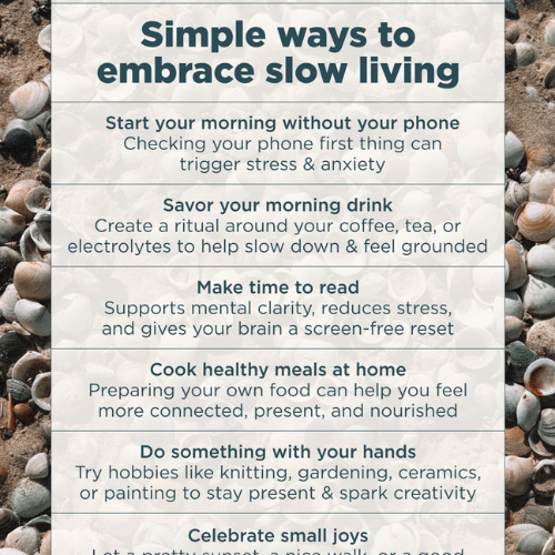 simple ways to embrace slow living