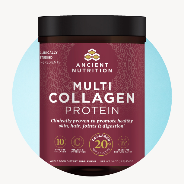 bottle of multi collagen protein