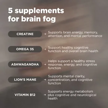 5 supplements for brain fog