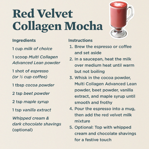 red velvet collagen mocha