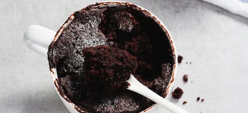 Chocolate protein mug cake