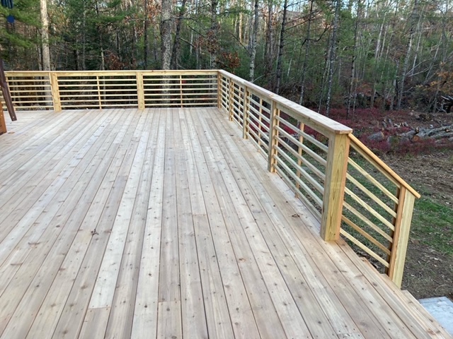 New deck and storm cleanup