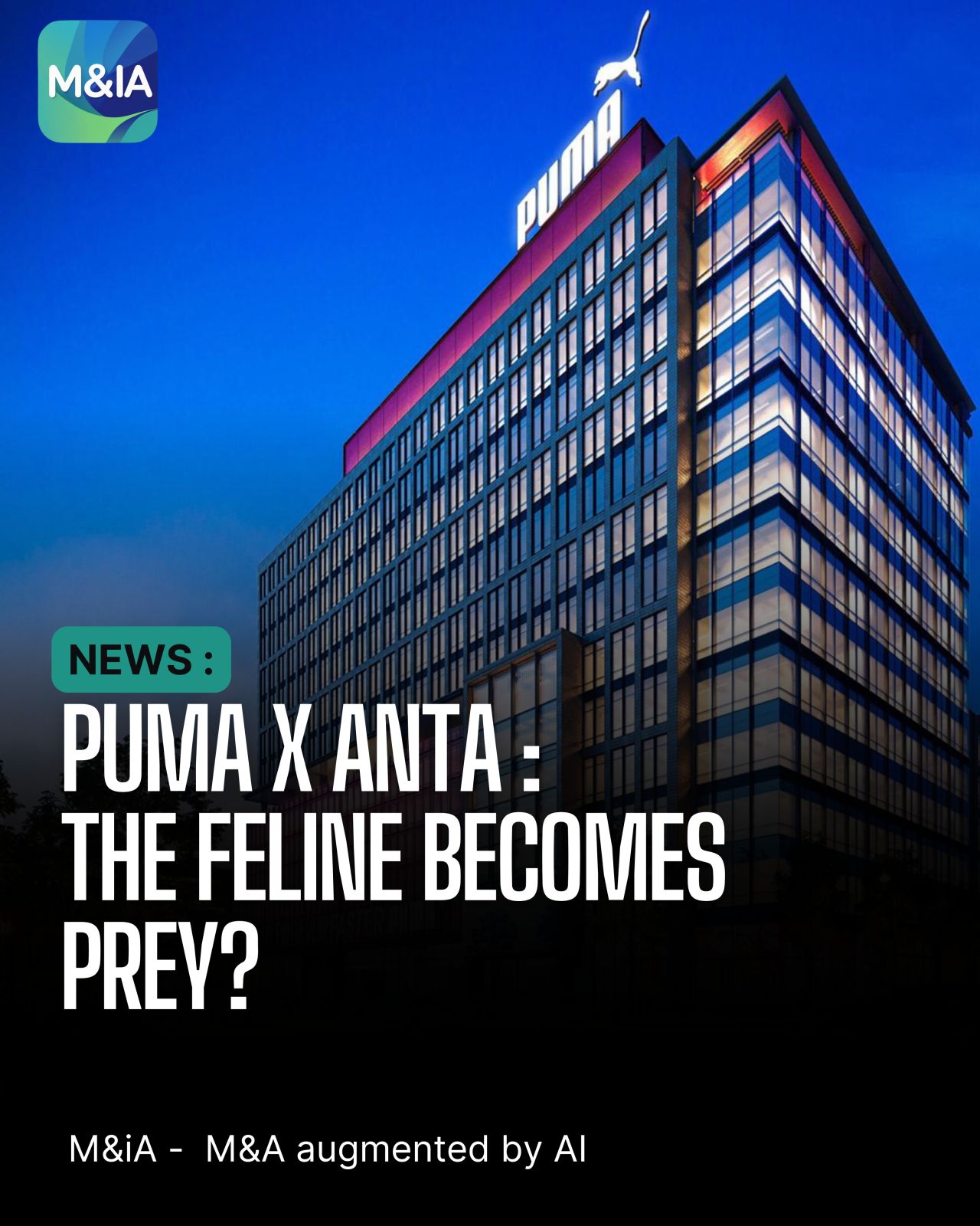 Anta Sports x Puma : 40€/Action | Analyse d'un deal stratégique