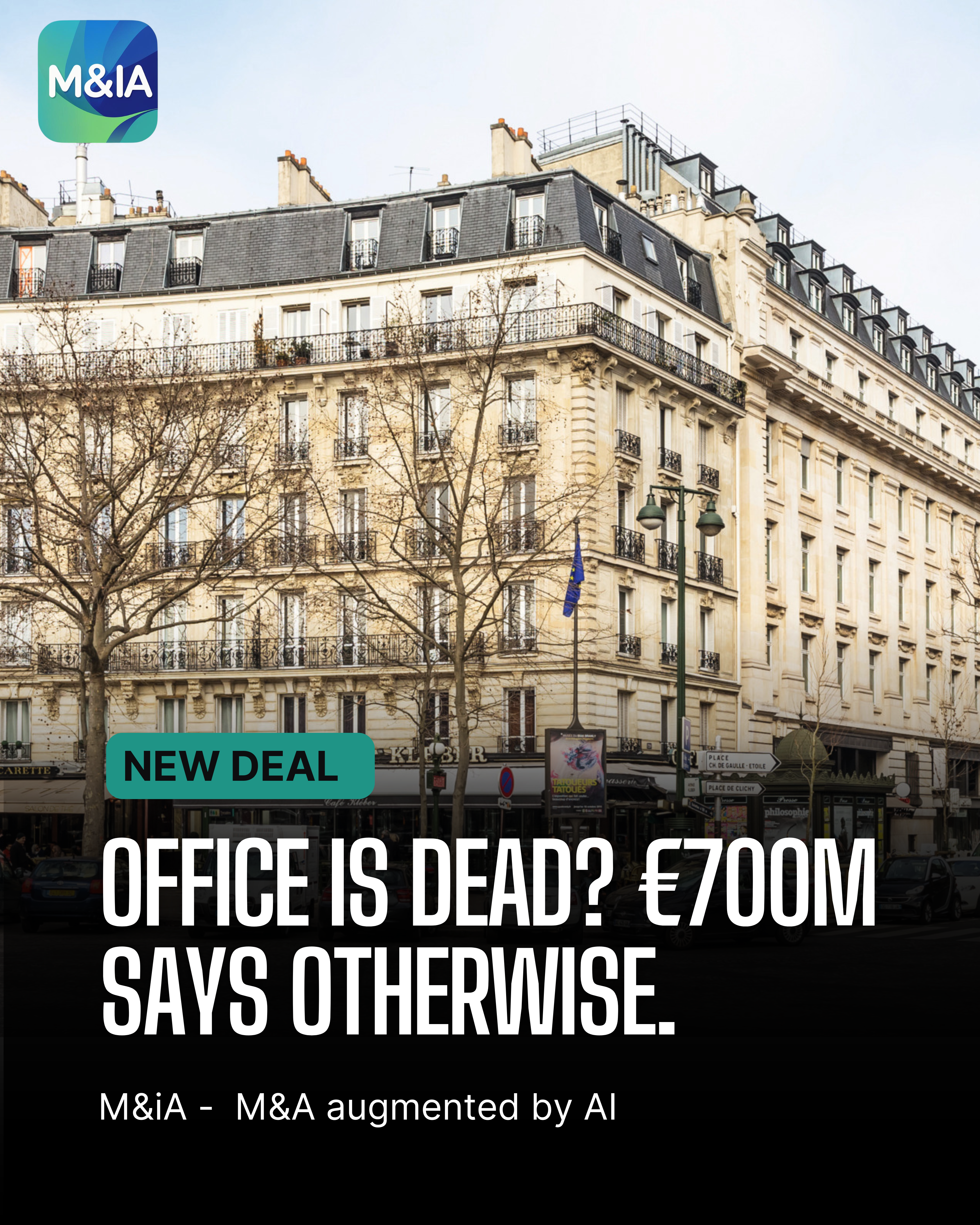 💼 NEW DEAL - Blackstone bets €700M on Paris Office Real Estate