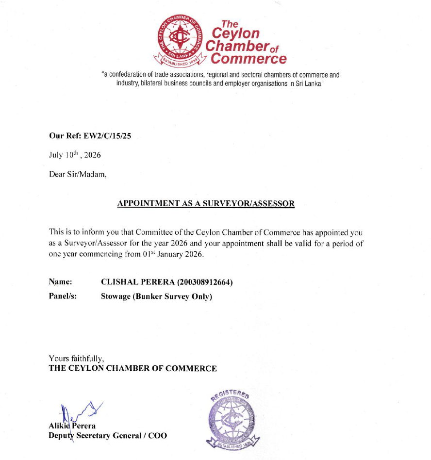Clisha L. Perera Chamber License