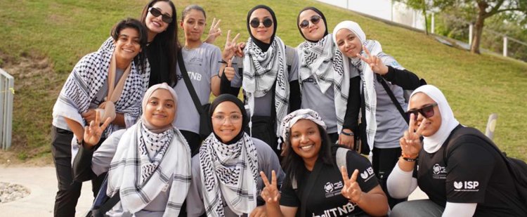 Palestinian girls team highlights the plight of fellow refugees
