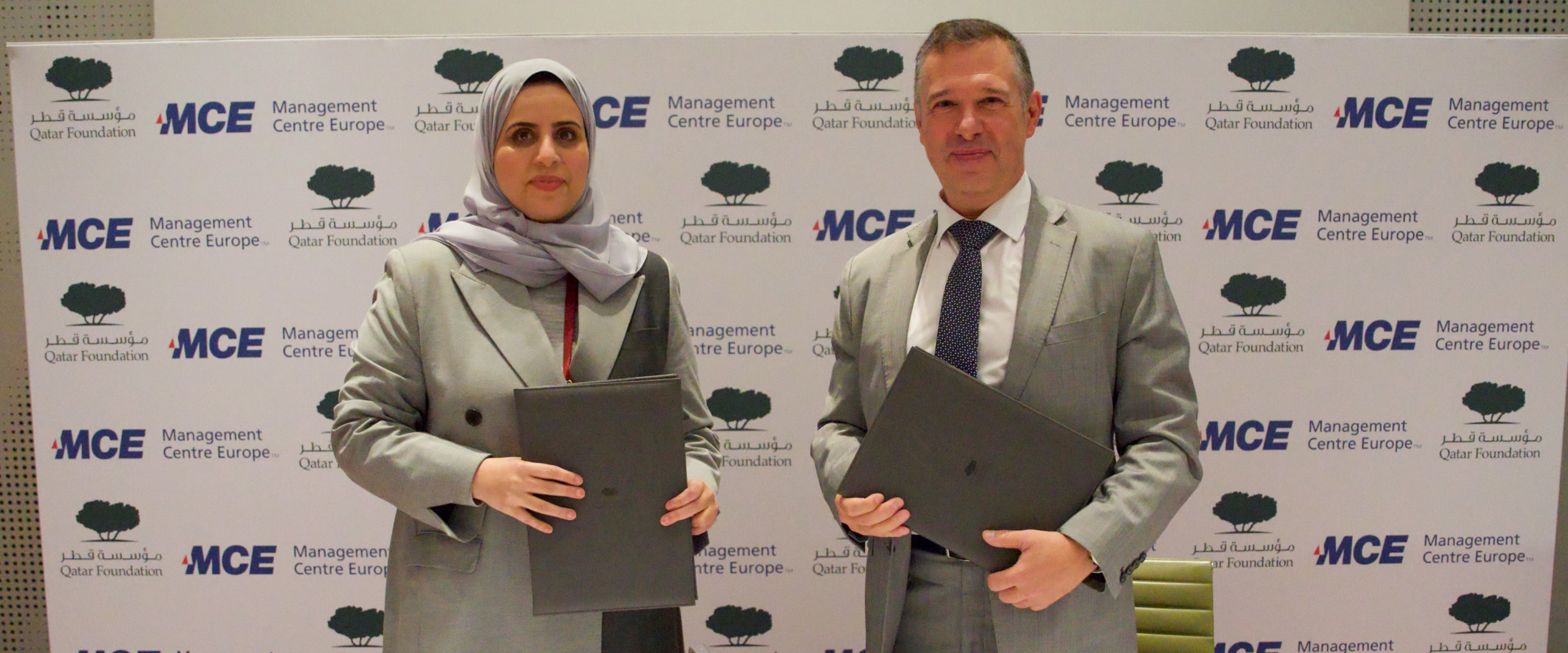 Qatar Foundation’s PUE and Management Center Europe sign agreement to develop leadership skills