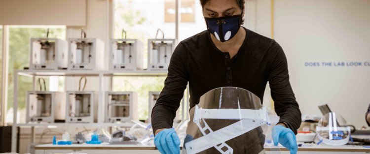 QF partner university produces laser-cut face shields to help fight COVID-19