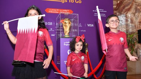 FIFA World Cup™ Trophy comes to QF as Aljam’a celebration of students gets under way