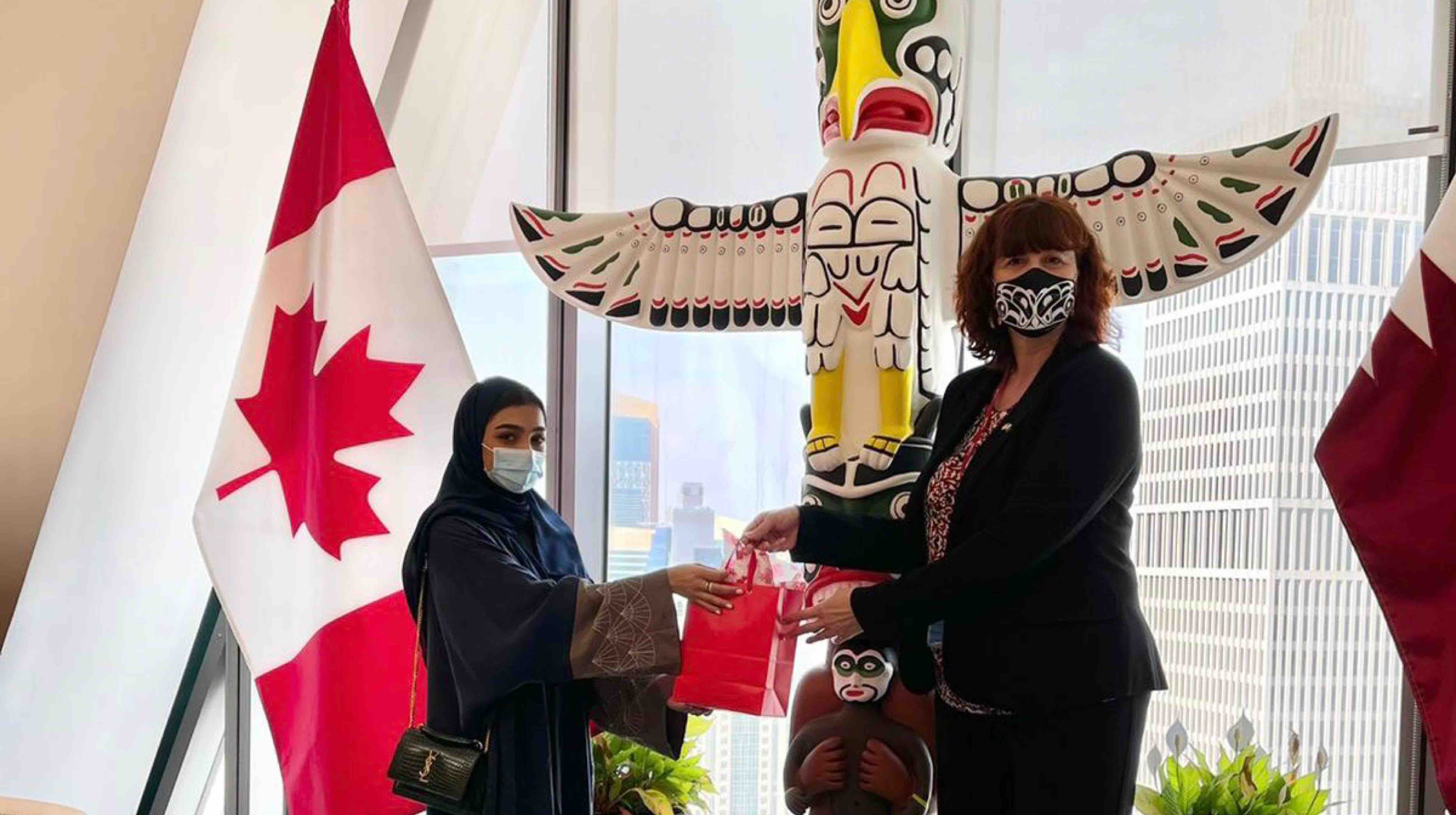 As president of GU-Q’s Qatari student club, Dana Darwish organized various activities to engage international students with the local culture and heritage - QF - 02