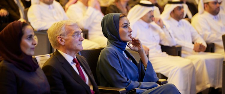 Her Highness Sheikha Moza attends Georgetown University in Qatar’s 20-Year anniversary celebration