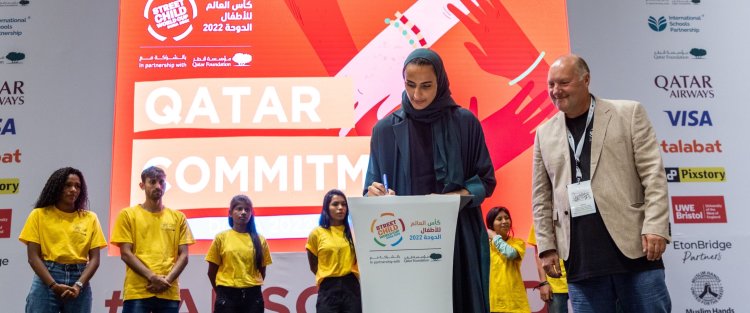 Her Excellency Sheikha Hind signs “Qatar Commitment”