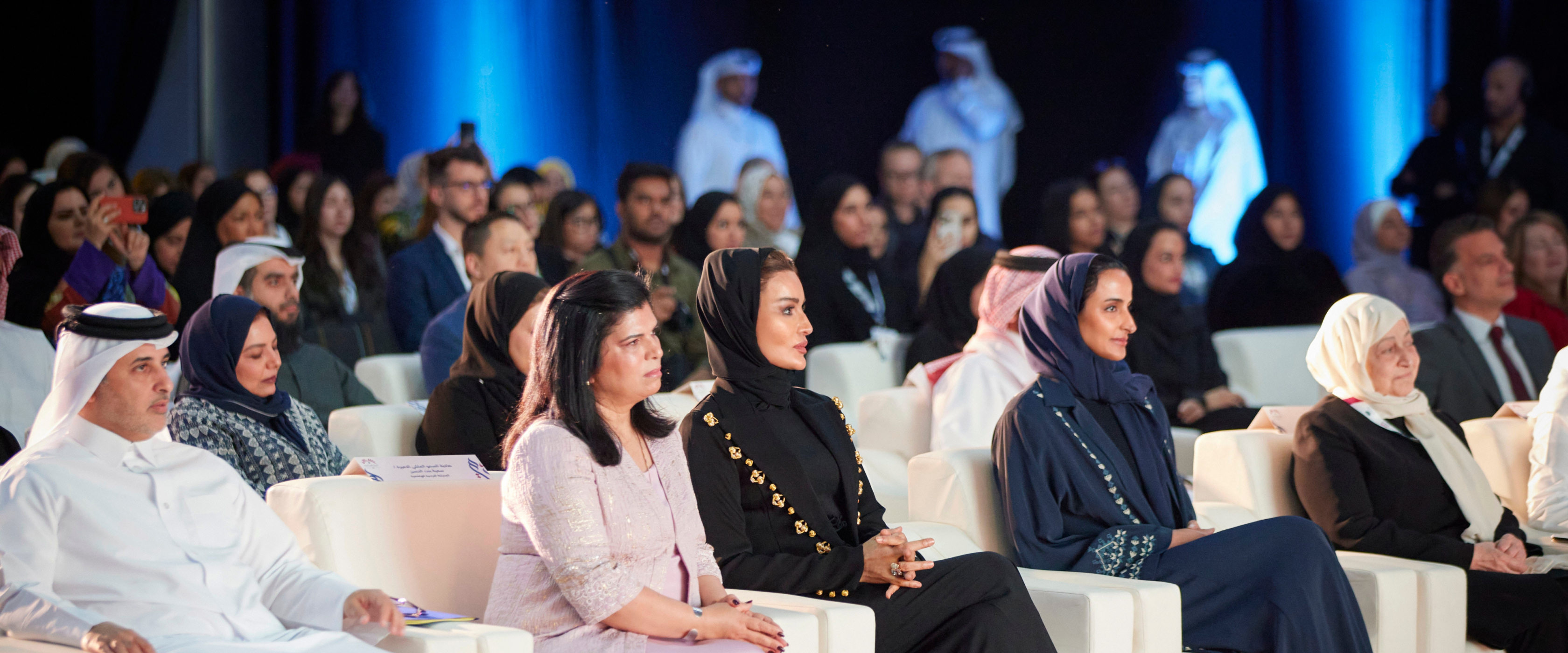 صاحبة السمو الشيخة موزا بنت ناصر تشهد احتفال مؤسسة قطر باليوم الدولي للتعليم 