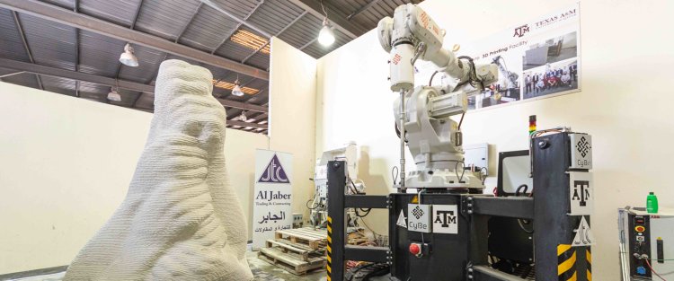 أول منحوتة في قطر صنعت بتقنية الطباعة ثلاثية الأبعاد خلال دقائق 