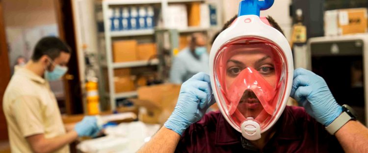 Engineers at QF partner university transform snorkeling masks to ventilators
