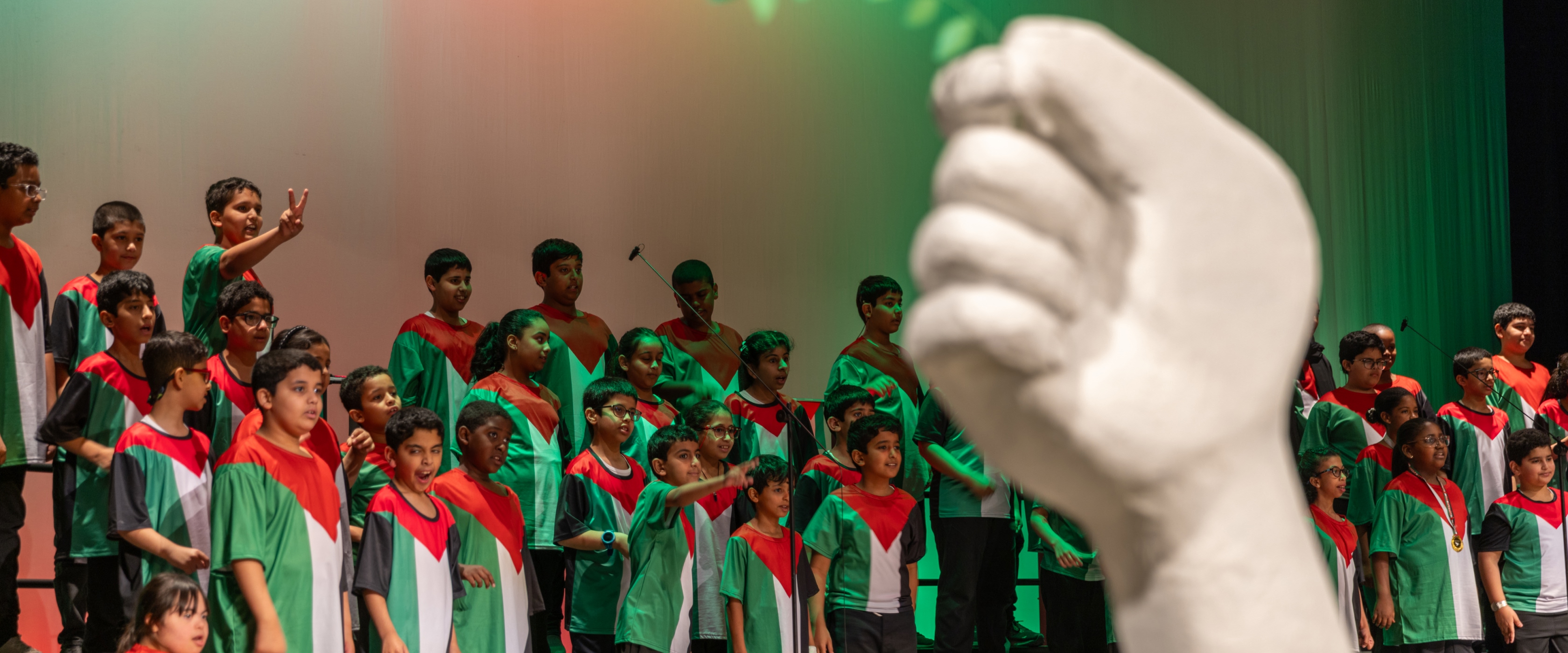 Art exhibition at QF showcases student solidarity with Palestine through creative expression