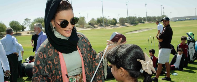 Her Highness Sheikha Moza bint Nasser attends opening of the Education City Golf Club