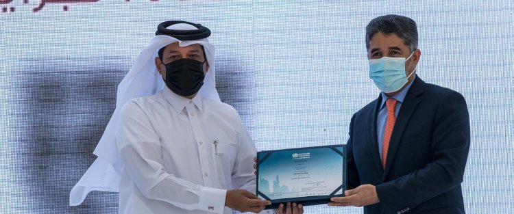 رئيس مجلس الوزراء يشهد حفل اعتماد منظمة الصحة العالمية لبلديتي الدوحة والريان مدينتين صحيتين وتعيينها المدينة التعليمية مدينة تعليمية صحية