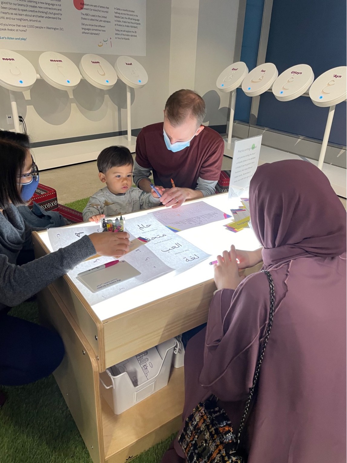 QF opens Alif Ba Exhibition in Washington D.C. to mark Qatar-USA Year of Culture 2021 - QF - 02