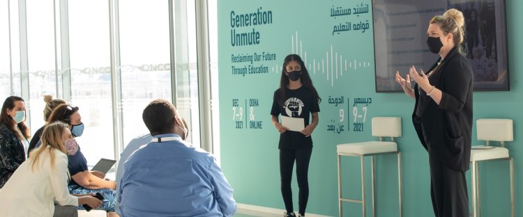 طلاب من مؤسسة قطر يناشدون العالم التصدّي لتغيّر المناخ في قمة "وايز" 2021