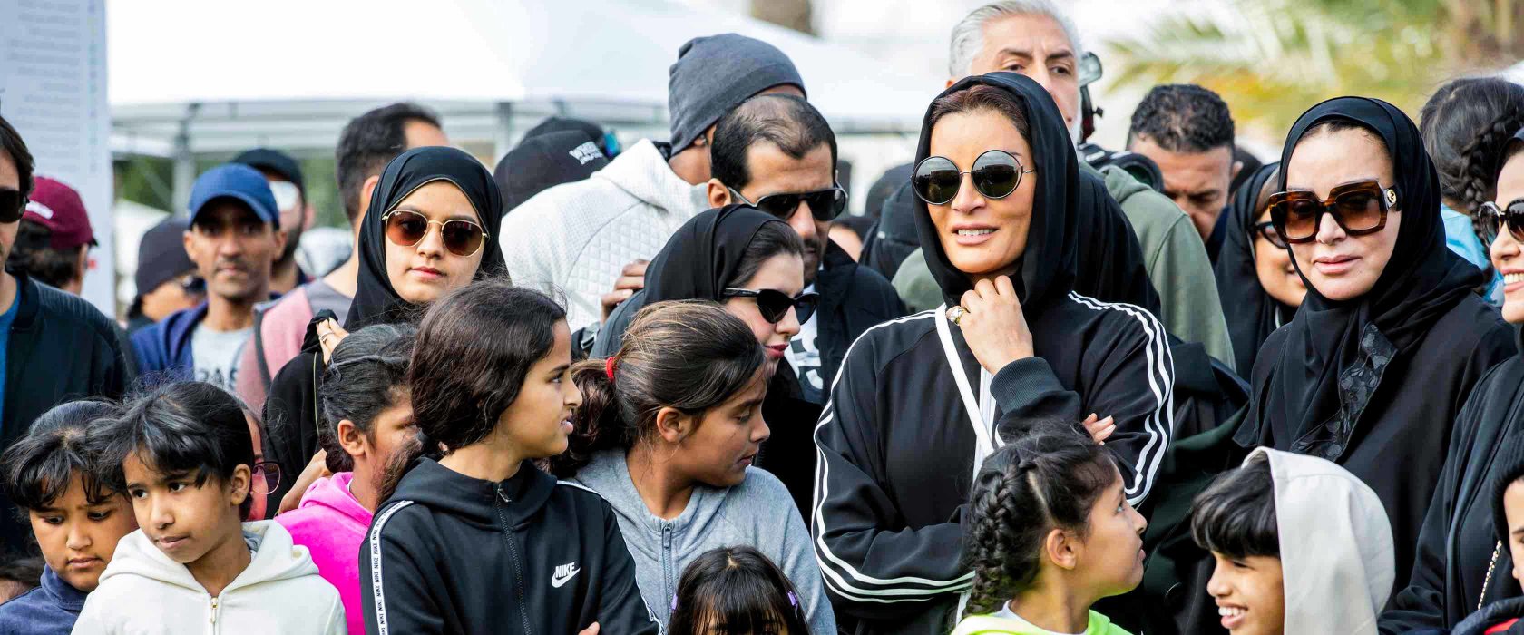 Her Highness Sheikha Moza bint Nasser joins QF’s National Sport Day activities