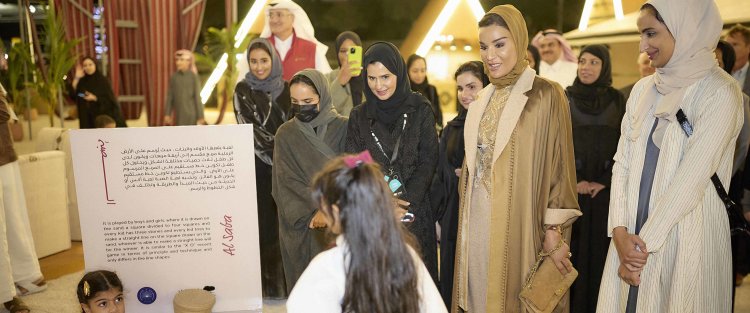 Her Highness Sheikha Moza attends opening ceremony of D’reesha Performing Arts Festival