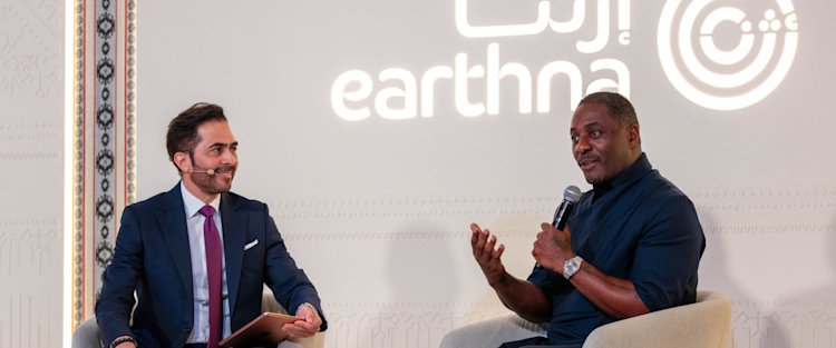 Actor and philanthropist Idris Elba speaks about inspiring the next generation of environmental changemakers at QF’s Earthna Summit