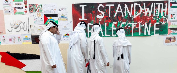 أعمال فنية لطلاب مؤسسة قطر تسلط الضوء على قصص صمود الشعب الفلسطيني