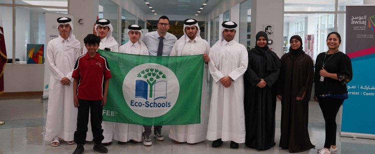 مدرستان تابعتان لمؤسسة قطر تحصلان على العلم الأخضر للمدارس الصديقة للبيئة