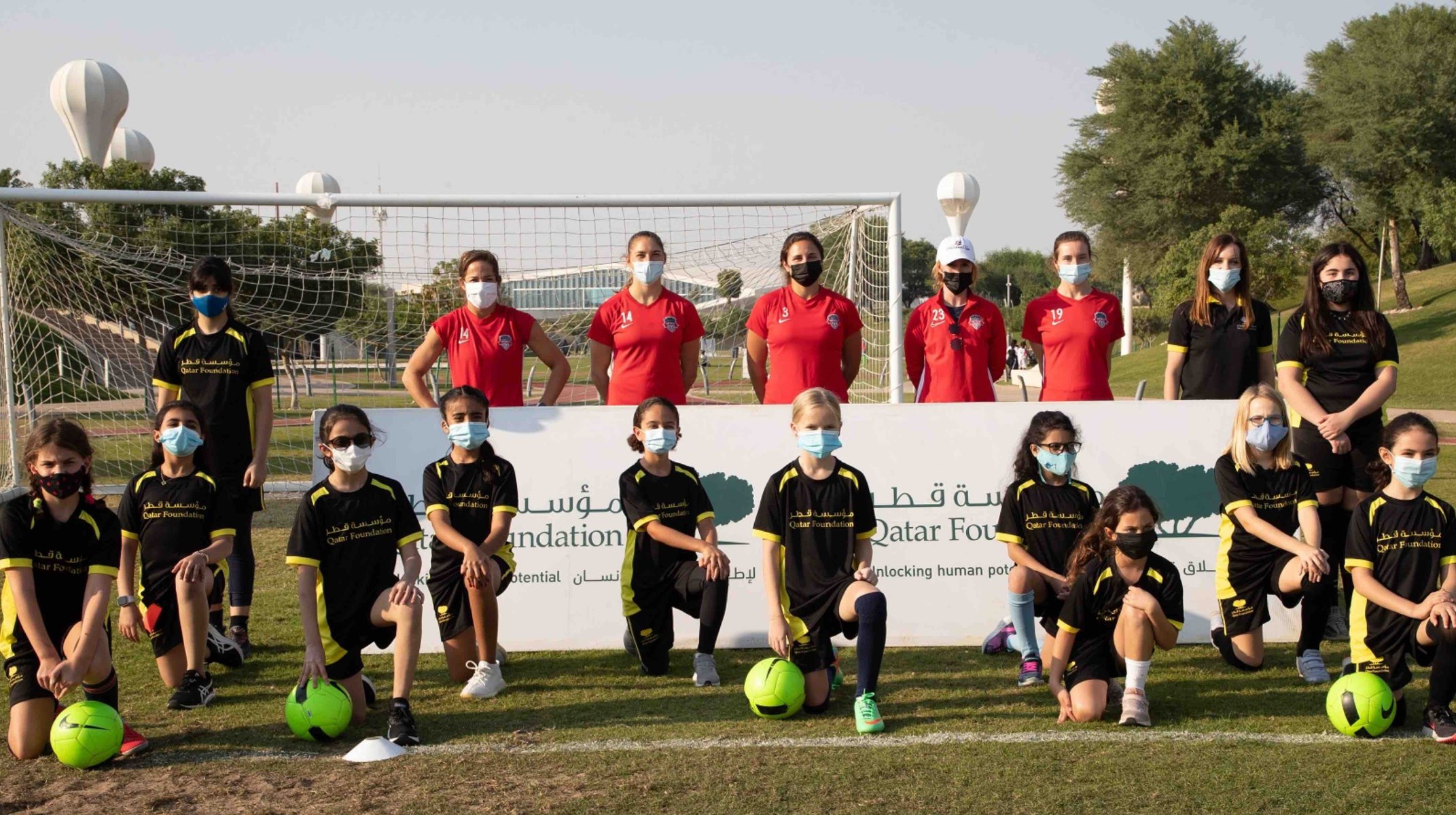American soccer stars visit QF ahead of 2021 U.S.-Qatar Year of Culture