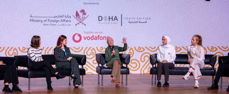 Jane Goodall inspires youth at QF school’s sustainability conference