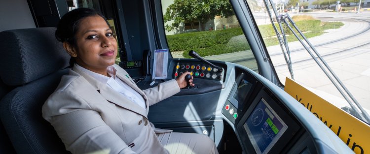 Female tram driver at QF has her own destinations to aim for 