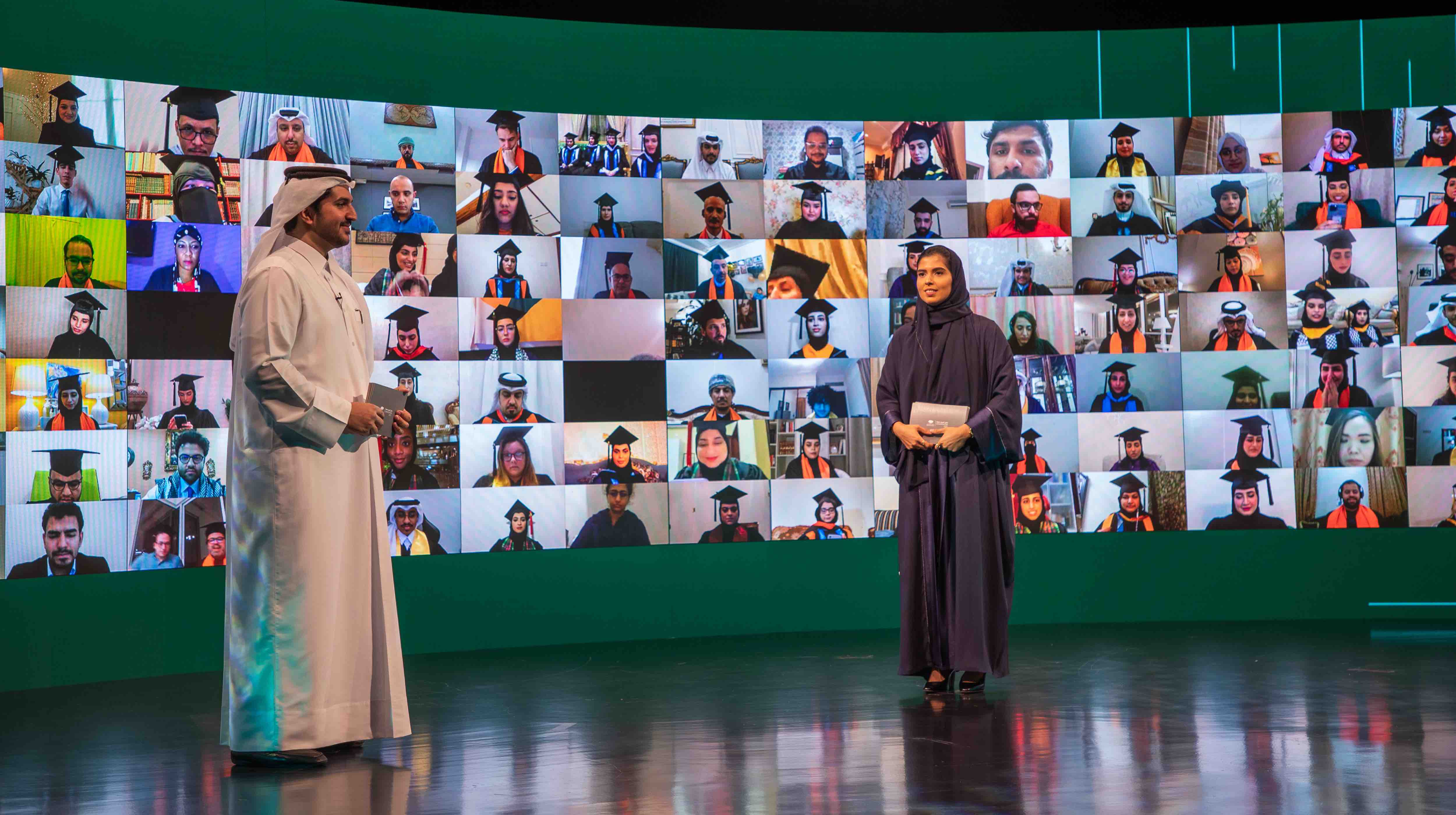 Her Highness Sheikha Moza bint Nasser congratulates graduates at QF’s Convocation ceremony - QF - 01