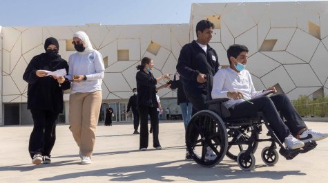 QF students put themselves in the place of people with disabilities