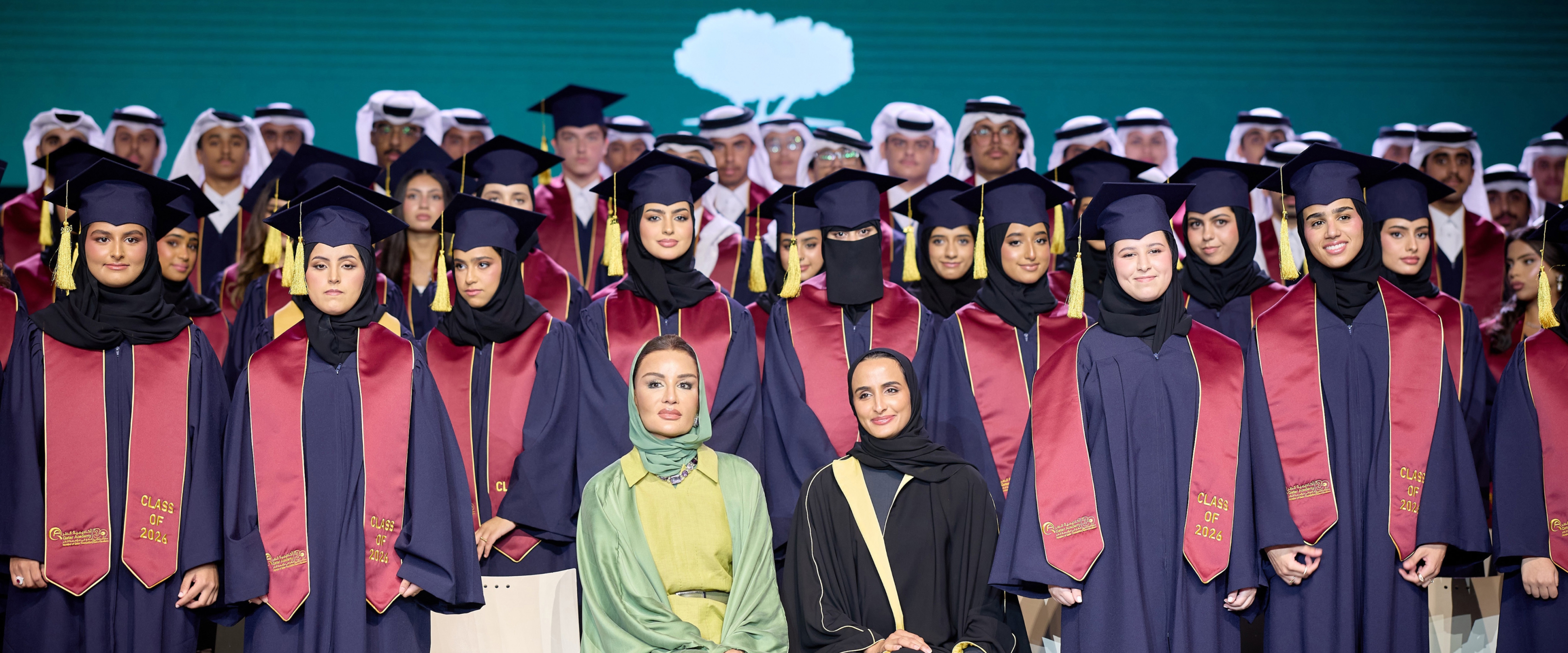Her Highness Sheikha Moza bint Nasser attends the Qatar Foundation Schools Commencement Ceremony
