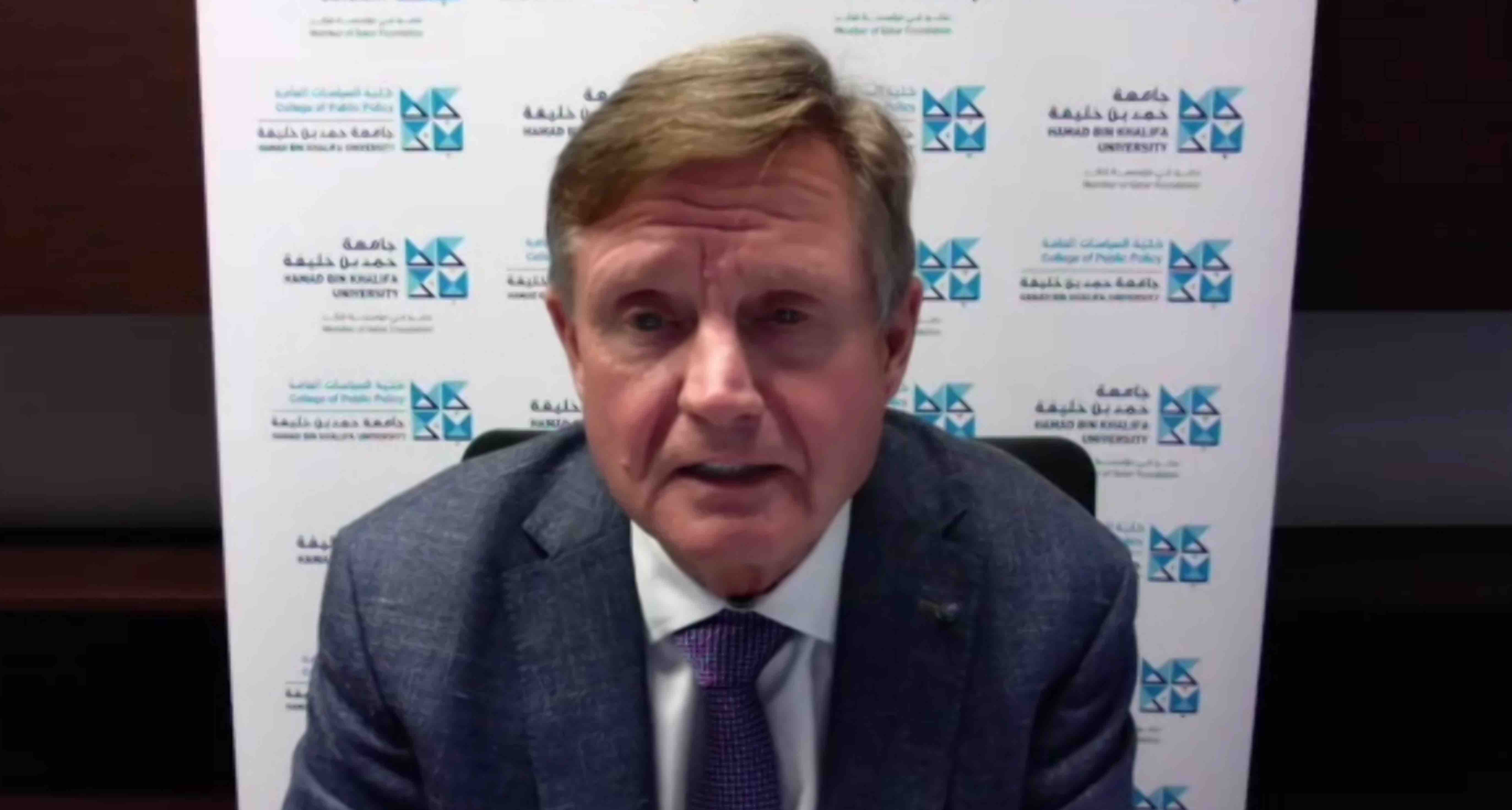 Caption 2 - HBKU Global Goals Week Panel - Dr. Leslie Pal