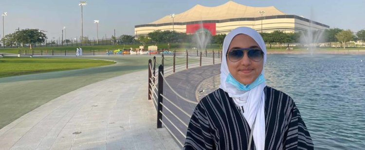 طالبة بمؤسسة قطر: "عاصرتُ بناء استاد البيت منذ الحجر الأول، وكأننا كبرنا معًا"