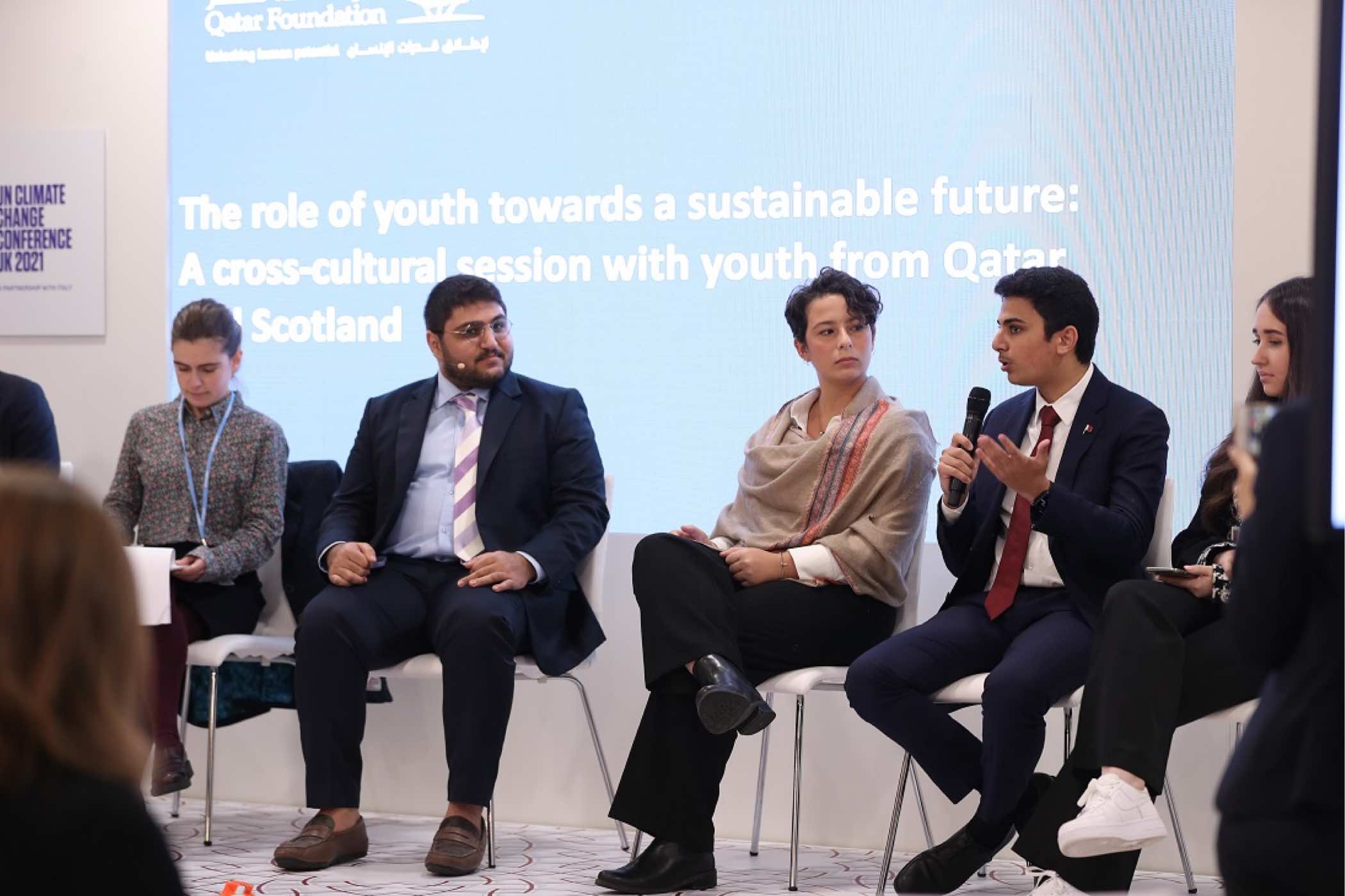 Youth from Qatar drive home the need for climate education at COP26 - QF - 01