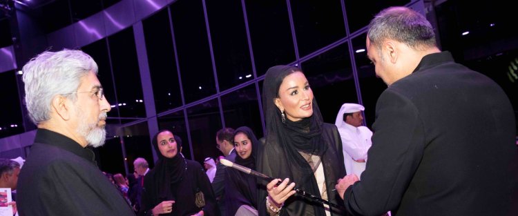 Her Highness Sheikha Moza bint Nasser attends inauguration of Seeroo fi al Ardh art installation