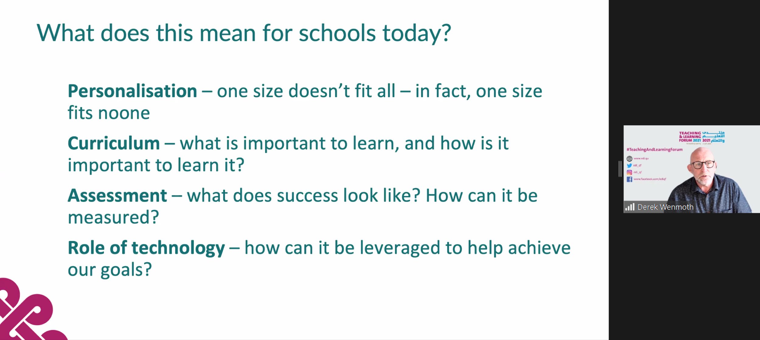 Personalized learning is the way forward, educators say at QF event - QF - 01