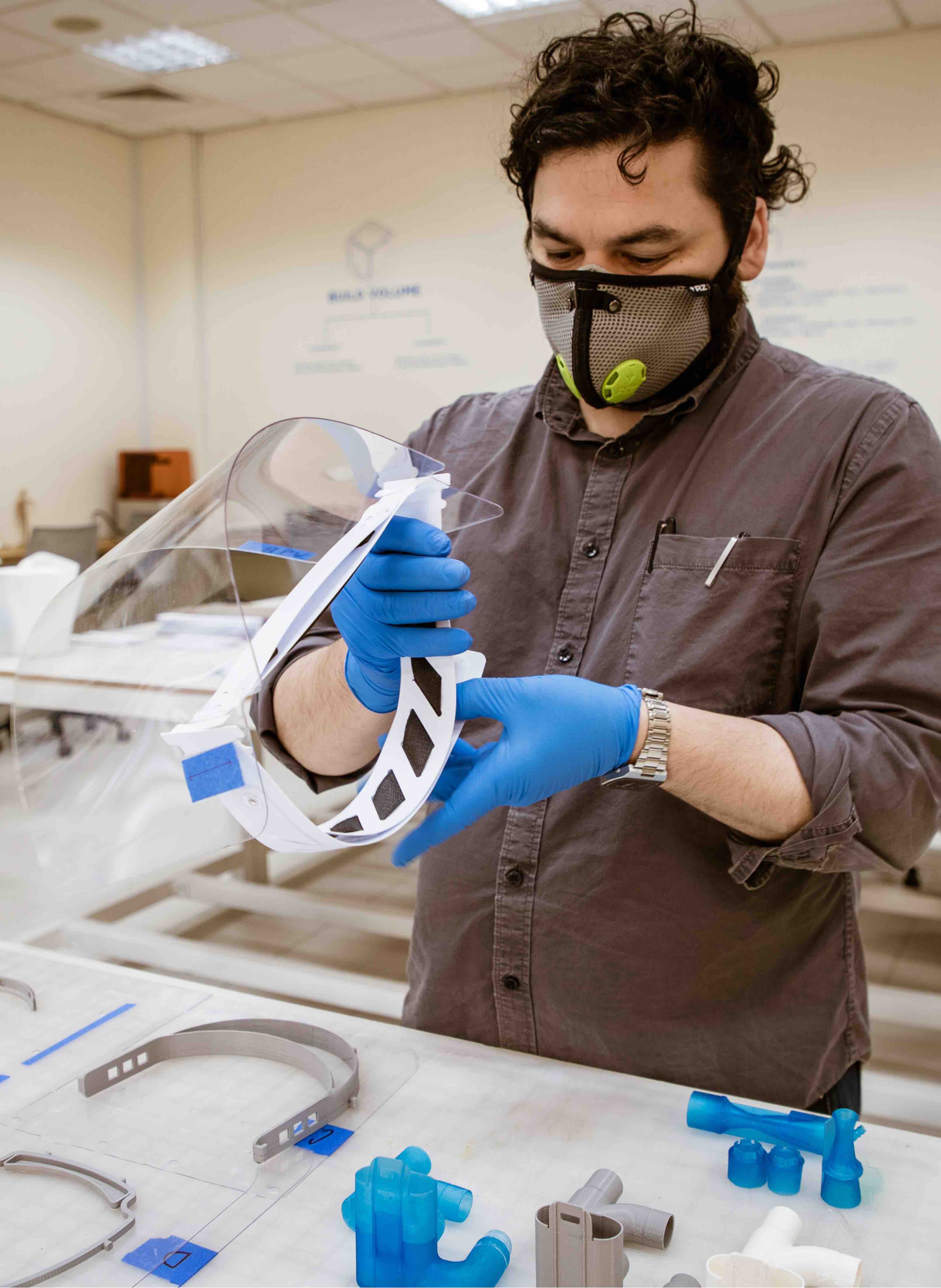 VCUarts Qatar - COVID!( - Face Shields - v - 2