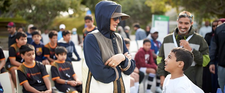 Her Highness Sheikha Moza bint Nasser attends the 2025 National Sport Day activities at Qatar Foundation