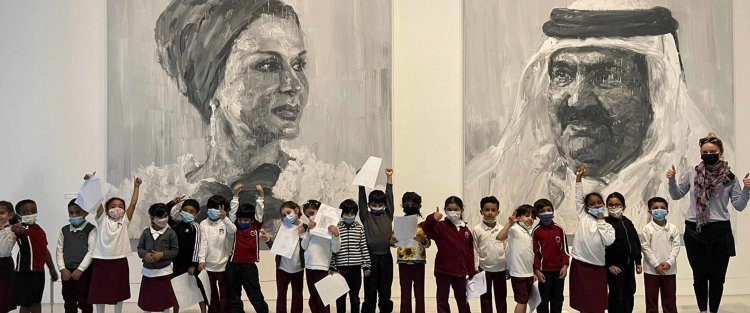 طلاب مؤسسة قطر يتعلمون رواية القصص من خلال الفن 
