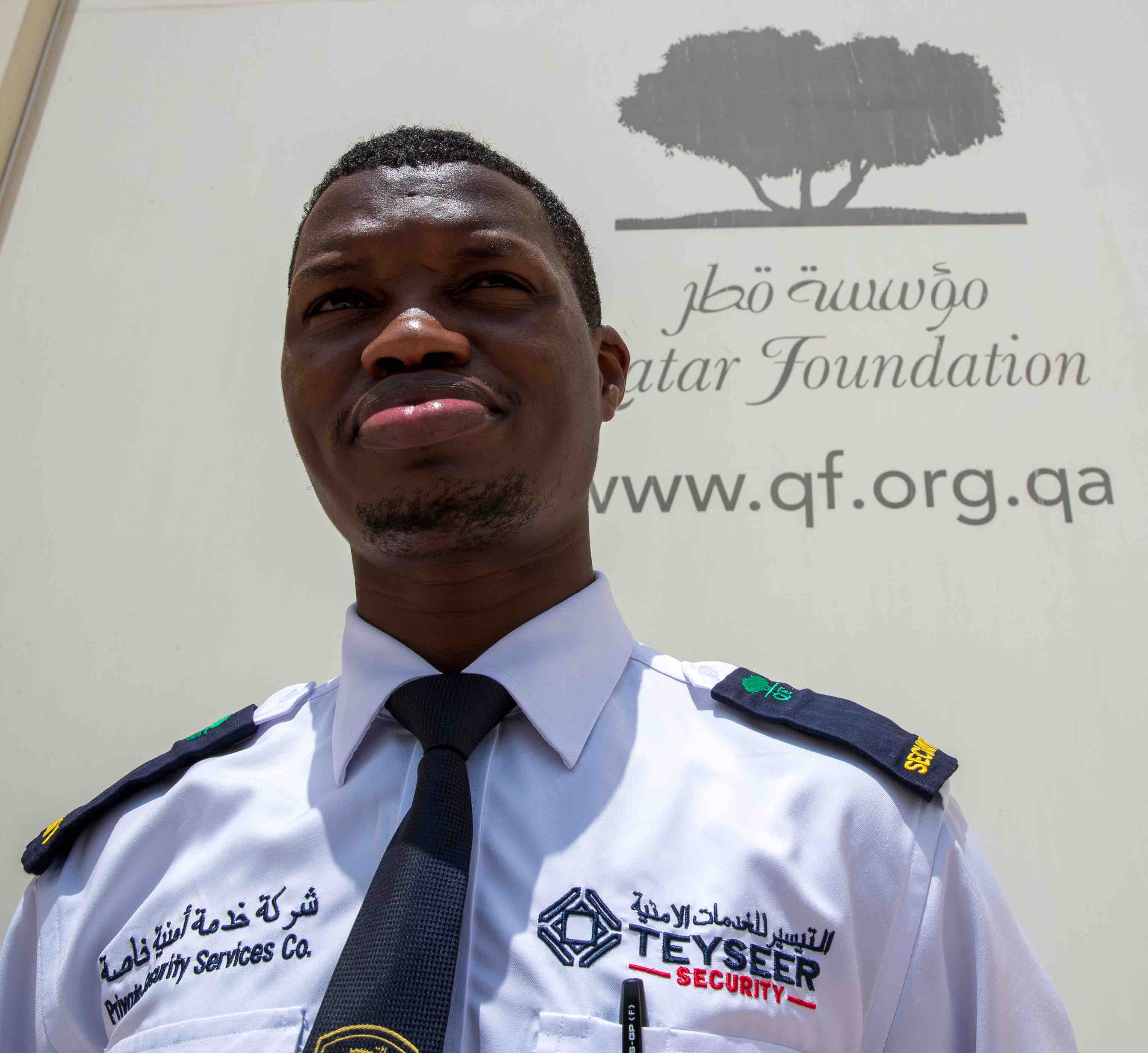 My work, my family, and our farm are what makes me grateful - says security guard at QF - QF - 01