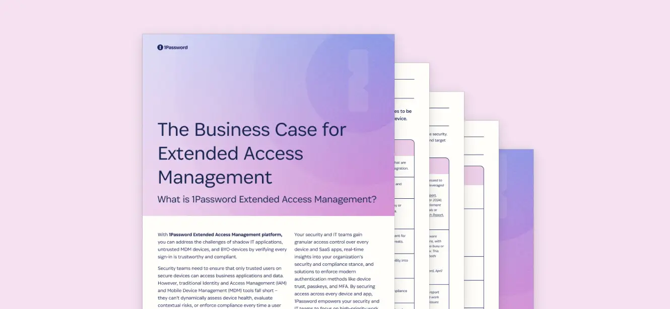 The Business Case for Extended Access Management