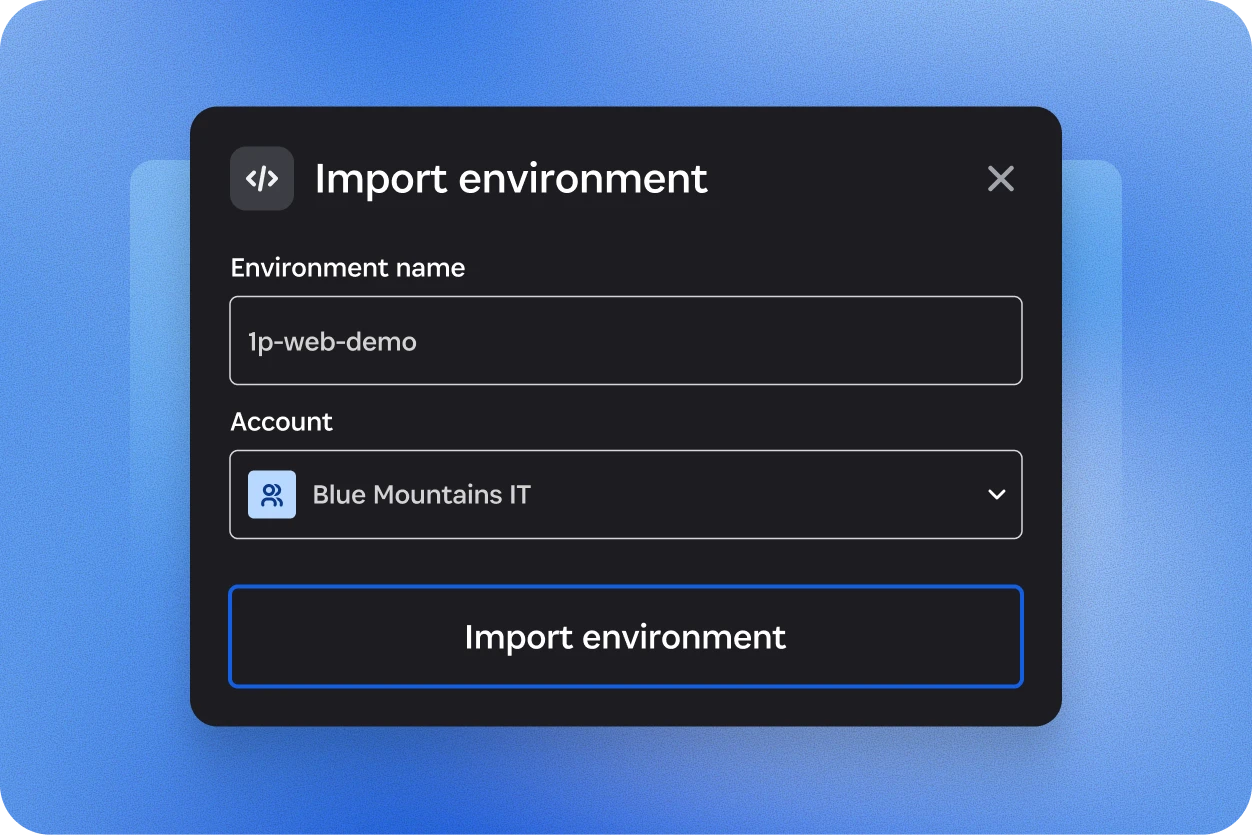 Import environment