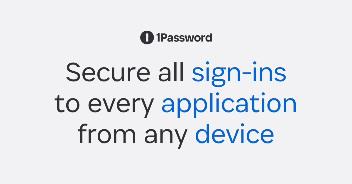 Image associated with1Password